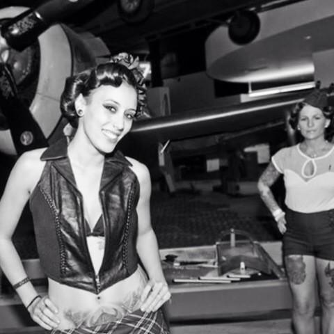 MillieMaddness's tweet photo. #PinupModels #MisfitLopez &amp; #KerryNawrocki #Hair By: #MillieMaddness #unitedink #flight914 #pinup  #LetsGetIt http://t.co/HO5ZyFXBLE