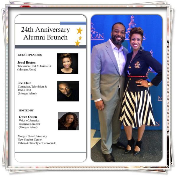 JenelBoston's tweet photo. We did it! 24th Annual MSU Communications Dept. Brunch w/Joe Clair. #speakers #alumni #givingback #humble #purpose http://t.co/u6vWyUF9R2