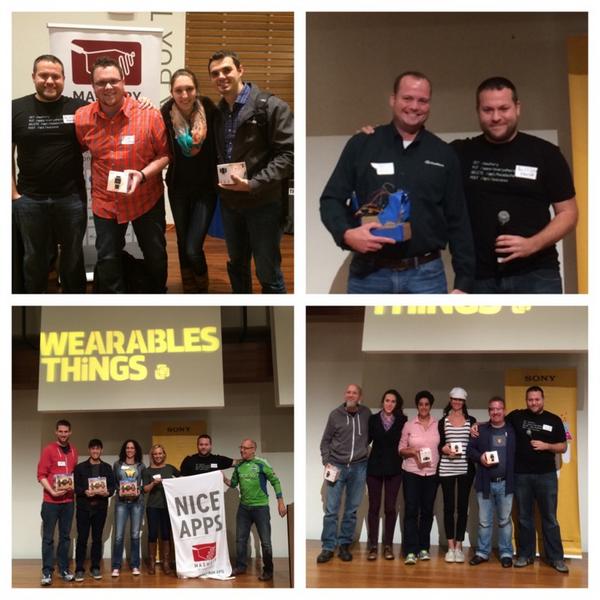 rexstjohn's tweet image. Congratulations to the four winning teams from #modevhack @mashery #inteliot