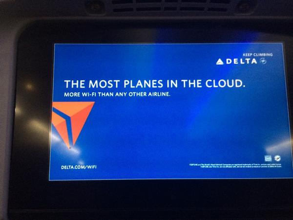 natarajan_b's tweet image. Now everyone is throwing #Cloud out there! #Delta claims 'most planes in the Cloud' thanks to #GoGoInflight