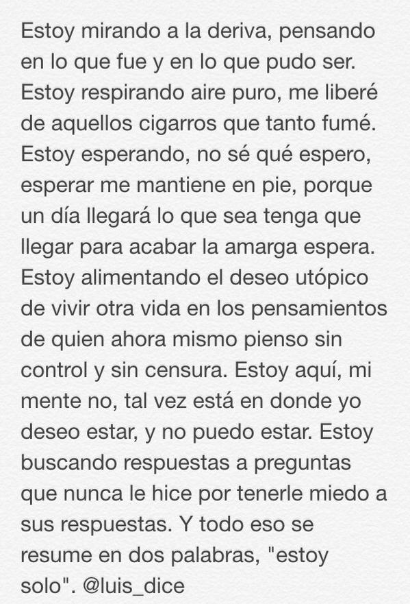 Luis_dice's tweet photo. Estar solo. http://t.co/AvdKJC21Jp