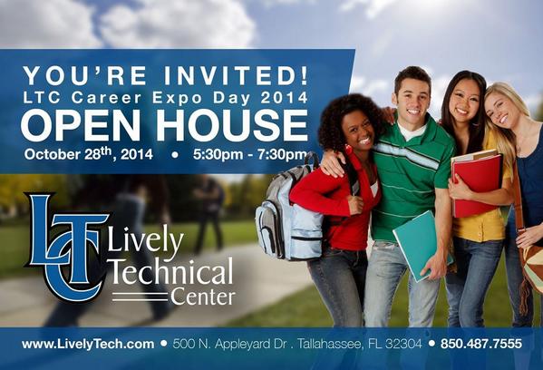 livelytechnical's tweet image. Join us Oct 28, from 5:30pm - 7:30pm in exploring the career options we have to offer! #college #career #tallahassee
