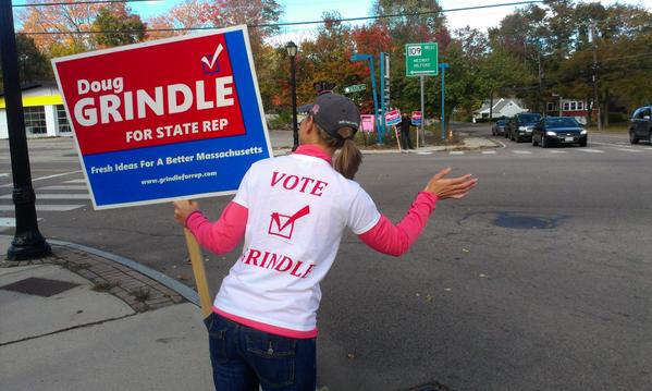 We were waving in Millis and a ton of friendly motorists were waving back!  #mapoli #magop