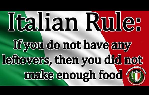 nancpl's tweet photo. “@HardcoreItalian: #ItalianRule http://t.co/qtKYPSHtxb” yep!