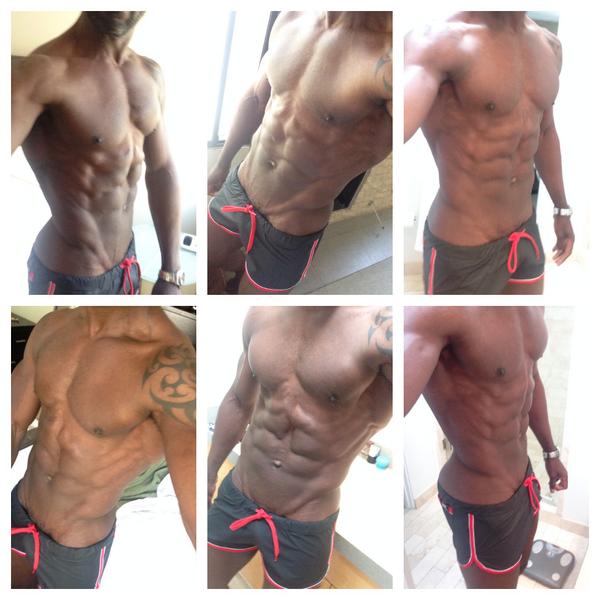 ANTHONYDOESHAIR's tweet photo. Have not posted in some time. Have a new trainer and loving my progress 4 weeks out to photo shoot http://t.co/aGOBTTpgCj