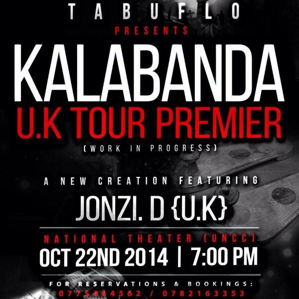 tabuflo's tweet photo. #Tabuflo tour premier and work in progress #kalabanda with #jonziD at national theatre #kampala on the 22rd oct. http://t.co/KYHW7EtSQQ