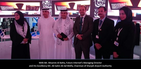 futureinternet's tweet photo. Sharjah Airport Website Launch during the @GITEXTechWeek . http://t.co/7SX5h1RKTv