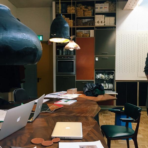 jessyb's tweet photo. Martino Gamper's studio was my favorite stop in London. Lovely and lived in. http://t.co/cfi0v5r0hM