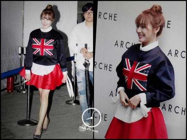 [PIC][20-10-2014]Tiffany xuất hiện tại buổi ra mắt BTS mới của thương hiệu "Arche" trong khuôn khổ tuần Lễ thời trang "2015 S/S SEOUL FASHION WEEK" vào chiều nay B0XaX7YCUAAm1jX