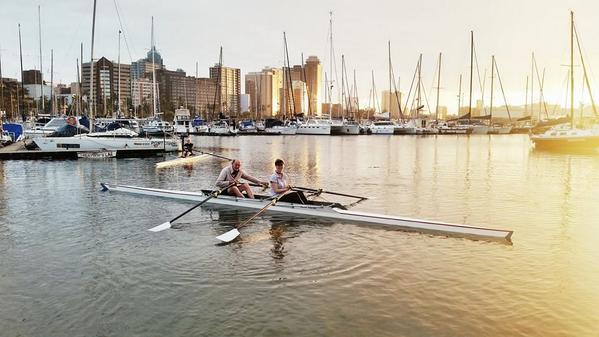 DurbanRowClub's tweet photo. More crews heading out to train this morning. What a great row. #lifeofarower http://t.co/ej79KEfPx2