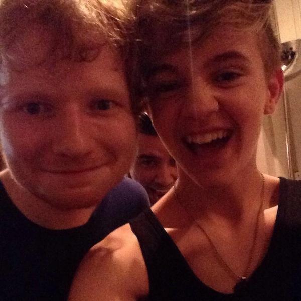baileymac02's tweet image. Best photo of the night!☺ @edsheeran