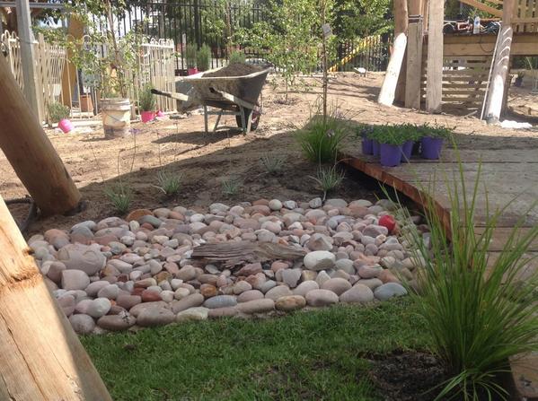 #SCnatureplayground #Day27 the boat has been delivered, plants have been planted. 
Lawn in being finished off.