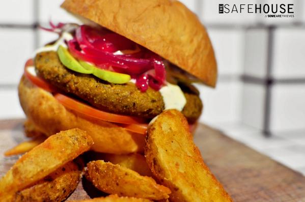 New flavours just in, our Tofu Burger w/ avocado &amp; red onions in a wasabi mayo sauce. // bookings_ +622130050510
