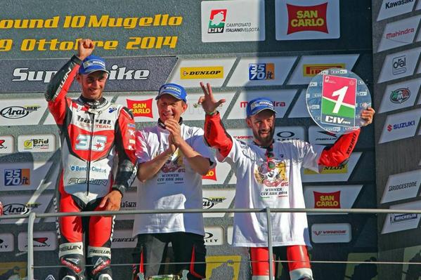 BABOL_com's tweet photo. Congratulazioni a @IvanGoi per la conquista del Titolo Nazionale Superbike! @BABOL_com #barniracingteam #Civ2014 http://t.co/ChvCxyWOAV