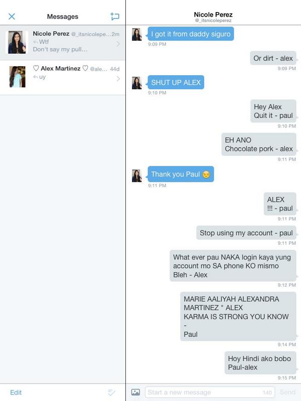 alexoxomartinez's tweet photo. Recent dm
Namin
#TeamNIPA
#NipaBarkada
@_itspaulandrada @_itsnicoleperez ππππππͺπππ http://t.co/CDNR3di1Dk