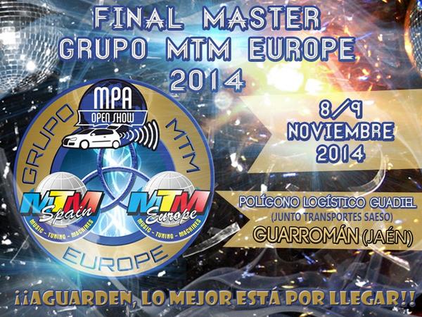 aidamonterogali's tweet photo. "@MTM_Spain: Final 2014 @MTMEurope Pol Guadiel, 8/9 Noviembre @GalindoGra gali kiero ir!!!: http://t.co/kZQcrIEK7t http://t.co/vutnNjvD6T"