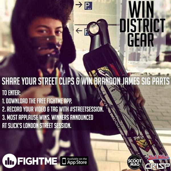 FightMeApp's tweet image. How would you like to land some Brandon James gear? Film ur #StreetSession skills on FightMe and WIN! @slickwilliesuk
