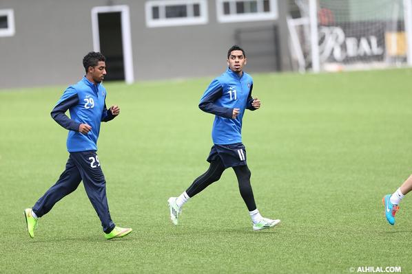 - صورمن تمرين #الهلال صباح الاثنين