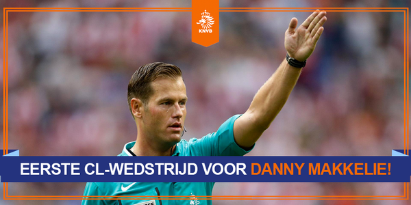 KNVB's tweet photo. Danny Makkelie maakt morgen in Londen (21-10) zijn officiële CL-debuut tijdens de wedstrijd Chelsea FC - NK Maribor http://t.co/20NiXMVDdU