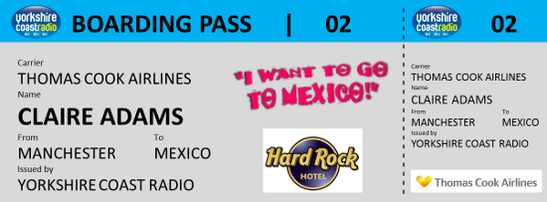 GHRYorksCoast's tweet photo. Could your name be on today's Boarding Pass? http://t.co/wkPeEirv2N #WinMexico http://t.co/atdBYLRhzE