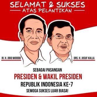 Selamat Atas Pelantikan Presiden dan Wakil Presiden Republik Indonesia ke-7. Selamat Bertugas! #BravoINDONESIA