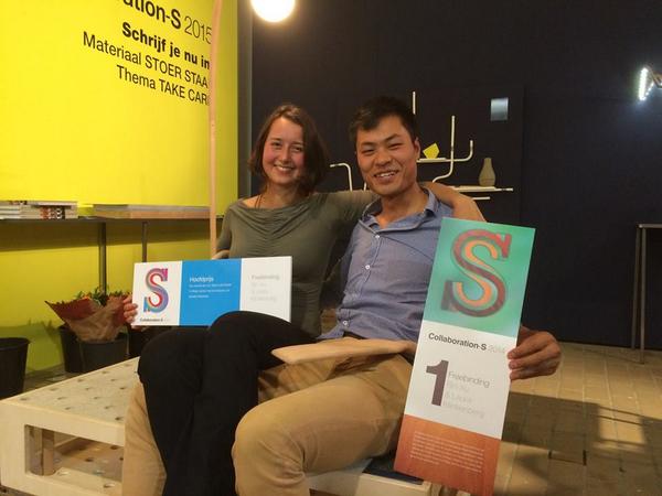 _CollaborationS's tweet photo. De winnaars van de Collaboration-S ontwerpwedstrijd van 2014! Van harte gefeliciteerd Bin Xu &amp; Laura Klinkenberg! http://t.co/WxtR6ZL2i7
