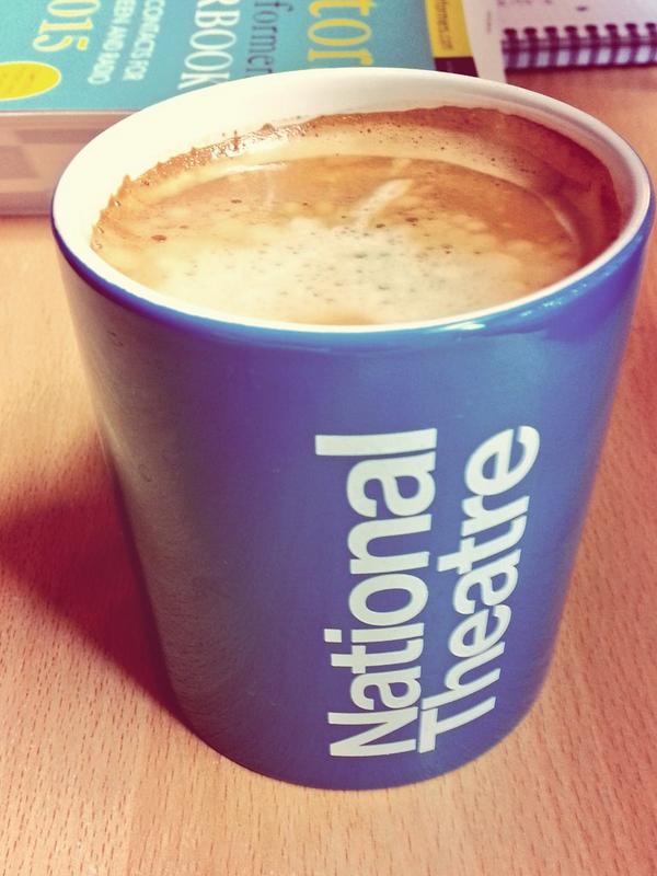 BenGalpinUK's tweet photo. Morning coffee in my new @NationalTheatre mug, thanks to @NTBookshop #NotAProp #DramaticDrink http://t.co/l70mNLullr
