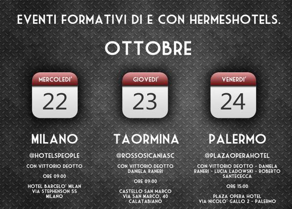 Una settimana di #formazione per #hotels con @HermesHotels , #Milano #Taormina #Palermo #hotelspeople