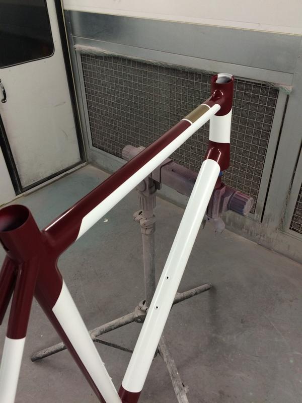 JacoEhlersSA's tweet image. @Enigmabikes working on some cool colour combos #bicycleframes #cycling #respray
