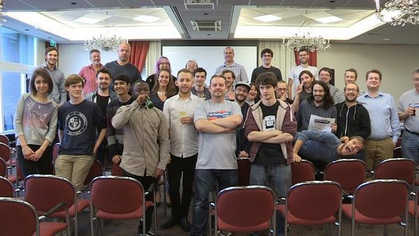 rewiredstate's tweet photo. Here's the group at #hackunamatata including UK and Dutch devs, members of the Ministry, judges and the RS team. http://t.co/Iz9g0tDqrA