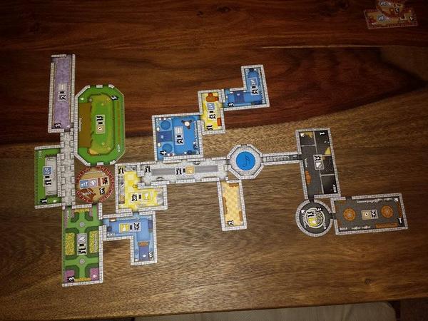 Netreya's tweet image. first play of castles of mad king ludwig. didn't win but I liked my castle anyway XD