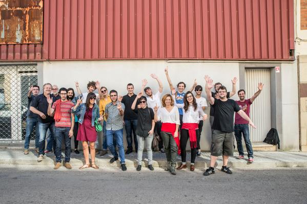 Foto de familia finalistes <a href="/sonanou/">Sona9</a> 2014 a @bucbonera amb <a href="/IanSala/">Ian Sala</a> Pantaleó, <a href="/traubanda/">Trau</a> <a href="/ManuelaKant/">Manuela Kant</a> <a href="/SaintTropezSfg/">Saint Tropez</a>