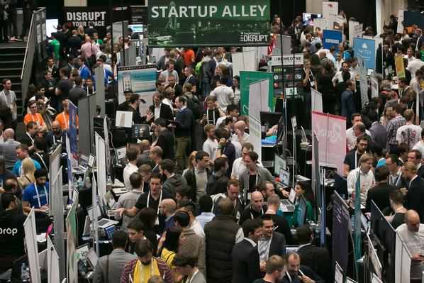 TechCrunch's tweet image. Startup Alley is bumpin' right now! #TCDisrupt