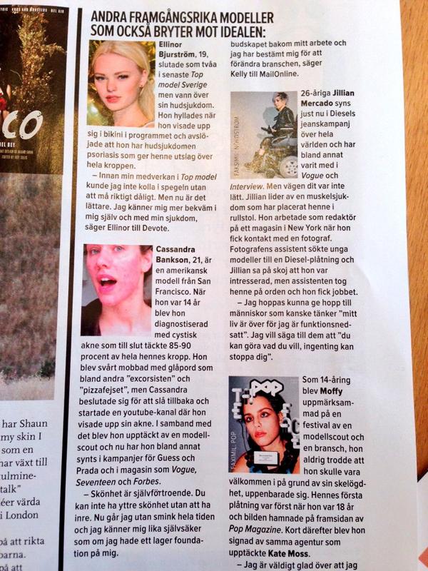CassandraBank's tweet photo. I love Sweden!!! @JuliaSehr #sweden #magazine #beauty #modellife #work2014 #oslo #Stockholmb#misseurope #loveyou http://t.co/DR6TR52NYZ