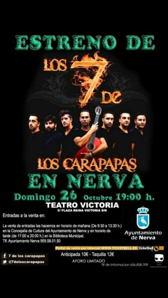 las4carapapa's tweet photo. Pasa una tarde inolvidable con @7deloscarapapas en NERVA este Domingo a las 19:00h en Teatro VICTORIA! http://t.co/YTgxTZrVUK