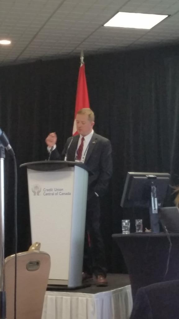 Its_Lesia's tweet photo. .@kdorse giving a review about the #myCUmatters campaign in # Ottawa. #CUGR14 #YLConnect http://t.co/zwdDTiS97u