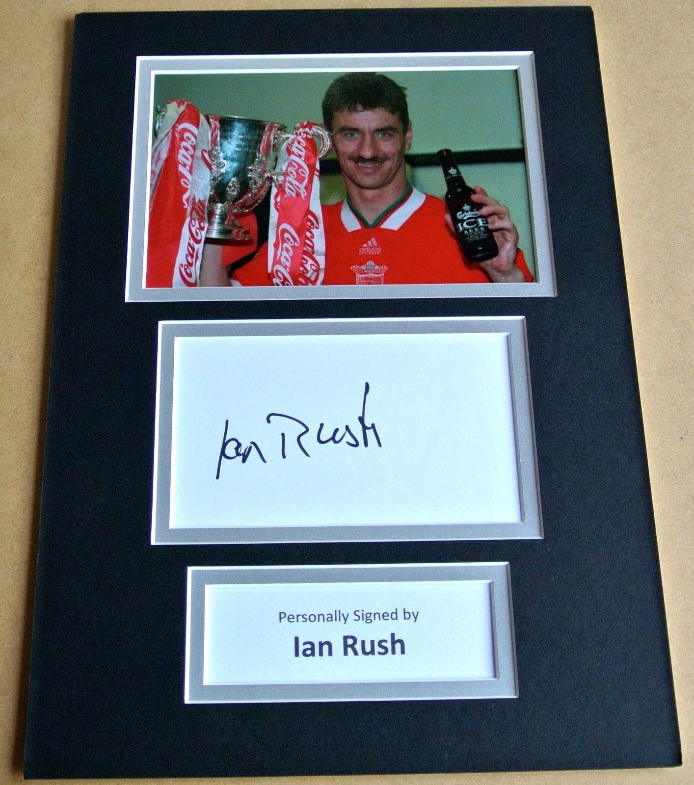 Happy Birthday Ian Rush...what a legend! Celebrate with our authentic signed Ian Rush mounts  