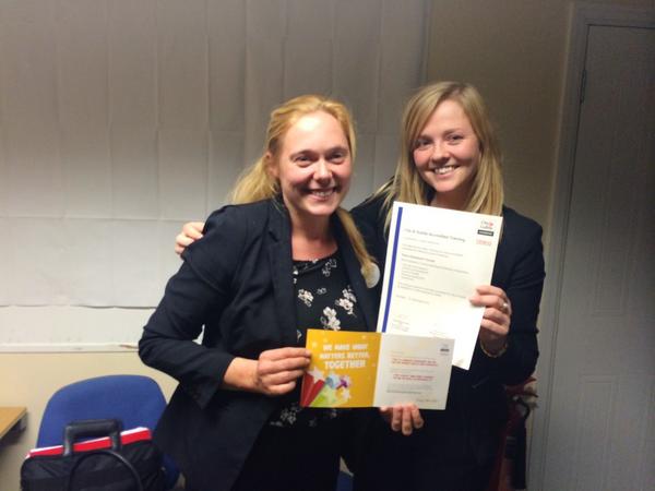 Presenting <a href="/LouiseLambourn1/">Louise Lambourne</a> with her City and Guilds Accredited Training certificate. Well done Louise! 👏