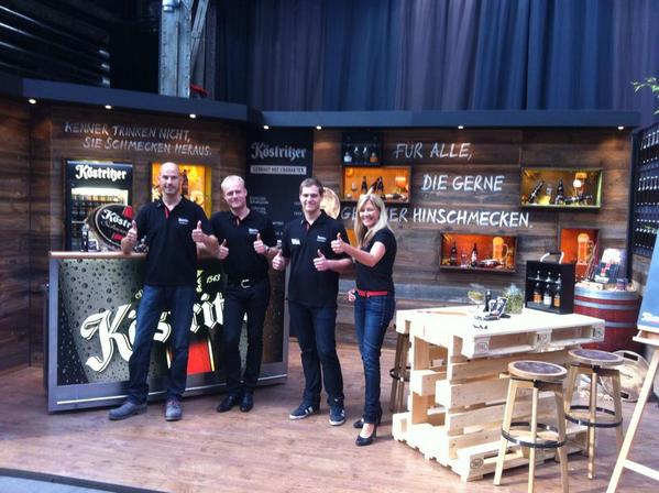 Das Köstritzer Team hatte viel Spaß auf der Finest Spirits &amp; Beer Convention in der Bochumer Jahrhunderthalle.