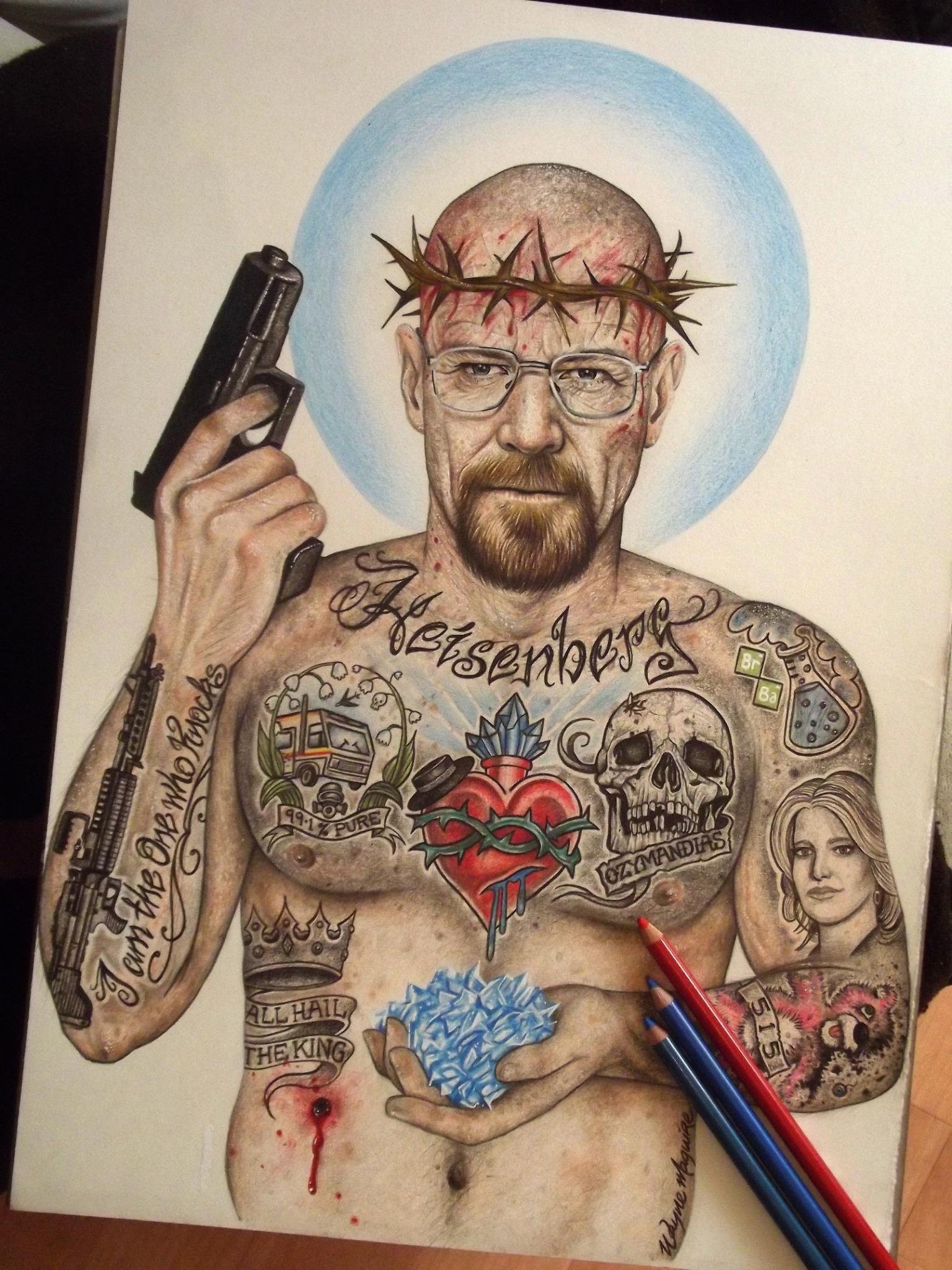 INKED IKONS on Twitter: "Heisenberg inked 2.0 finally complete.. #