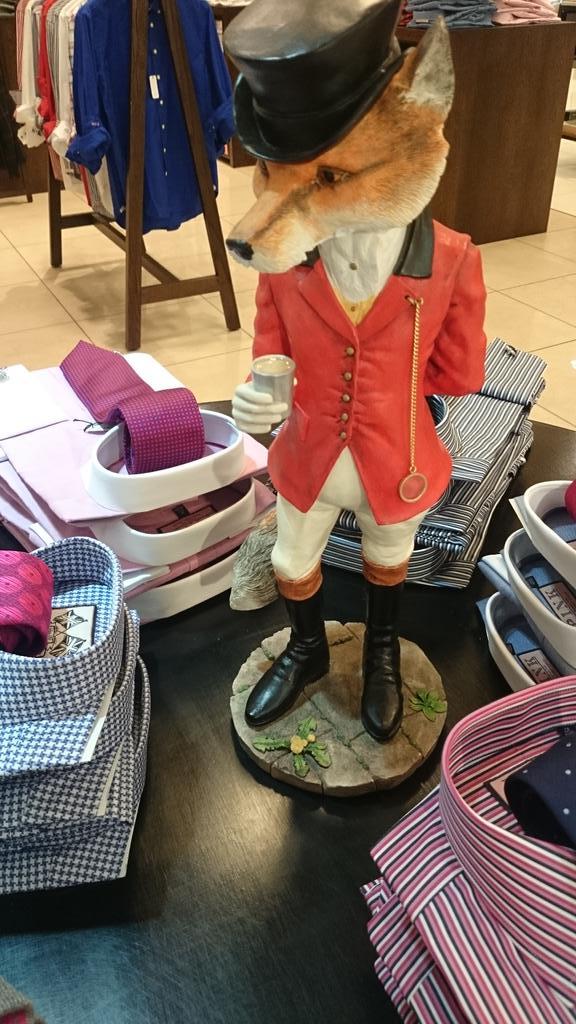kingstonbear's tweet photo. @Thomas_Pink_ Out shopping, and bumped into this stylish chap. #WSAY http://t.co/THvJCj0dPc