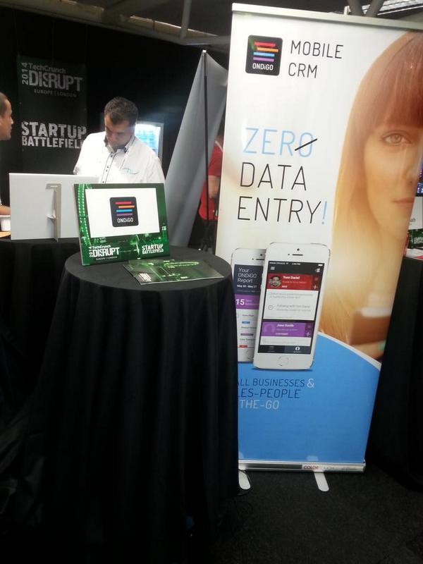 OndigoCRM's tweet image. @OndigoCRM at #TCDisrupt 
#zerodataentry