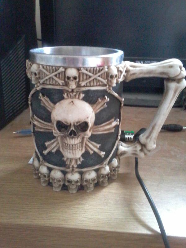 The new tankard me mum got me from Jersey.... @keirenmitchell.... bring forth the mead!