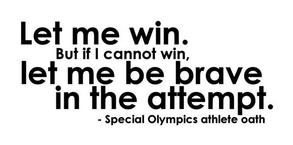 SpOlyNorth's tweet photo. -Special Olympics Athlete Oath http://t.co/WoRtP8mGro