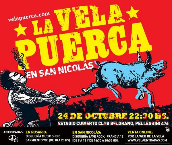 viamedios's tweet photo. #LaVelaPuerca en #SanNicolás. Viernes 24.10 @ Estadio Cubierto Club Belgrano http://t.co/QvPbGOnhHW @LaVela_Oficial http://t.co/d8OrbQmZYb