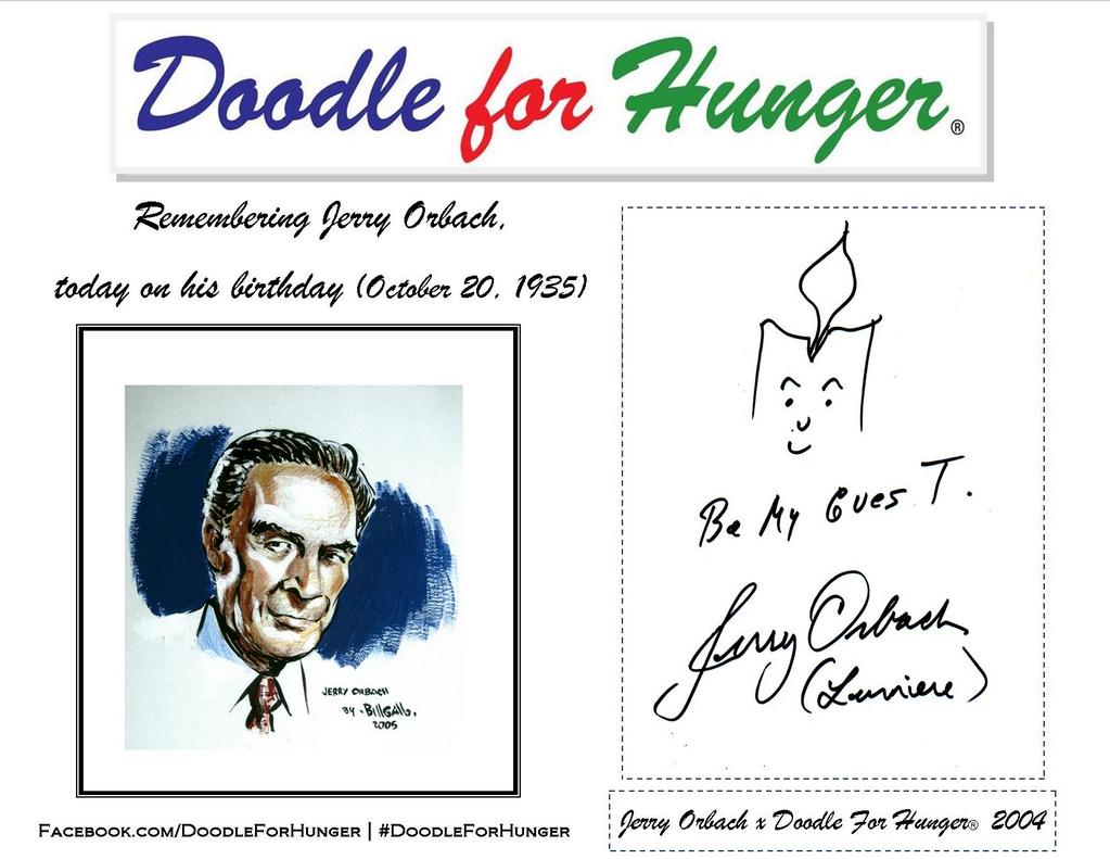 Happy Birthday Jerry Orbach! Today we remember the veteran actor & supporter:  