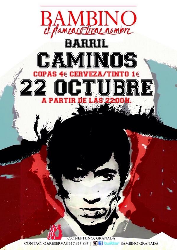 CDCaminosGR's tweet photo. CAMINEROS RECORDAD!! BARRIL DEL CDC ES EL MIERCOLES 22 EN BAMBINO!! ALLI OS ESPERAMOS A TODOS, NO FALTEIS!! http://t.co/F32FApGLYA