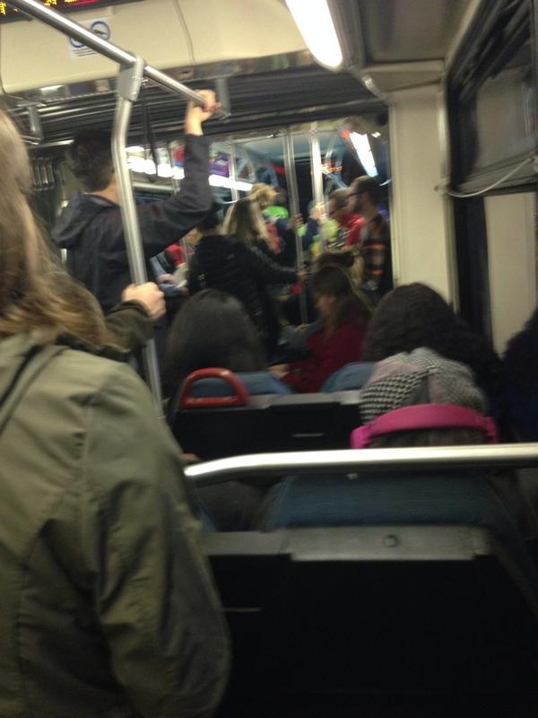 anthonyauriemma's tweet photo. Yet another packed 5 bus this AM. Let's get transit service Seattle deserves &amp; support @Yes4SeaTransit! http://t.co/NAcS99Uevb