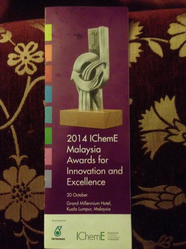Johan_Samad's tweet photo. Great evening at the Malaysian IChemE Awards http://t.co/K4ZogURbxk