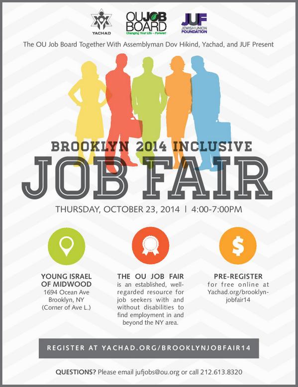 JUFJobs's tweet photo. Only 4 days to go until the 2014 #Brooklyn Inclusive Job Fair! Don't miss out - Register TODAY! http://t.co/qpRWW4p02j